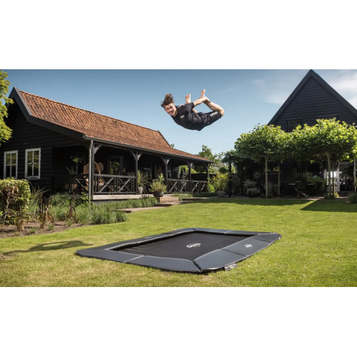 Батут  Berg Ultim Champion FlatGround 200 Grey - фото №6